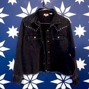 Levi’s studded denim light weight jacket